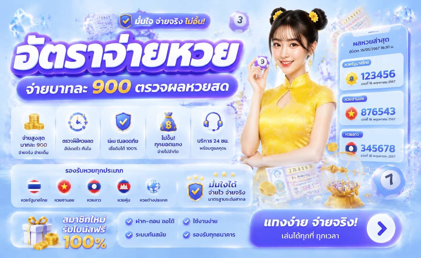 แทงหวยออนไลน์ luna999 ครบทุกสำนัก อัตราจ่ายสูง